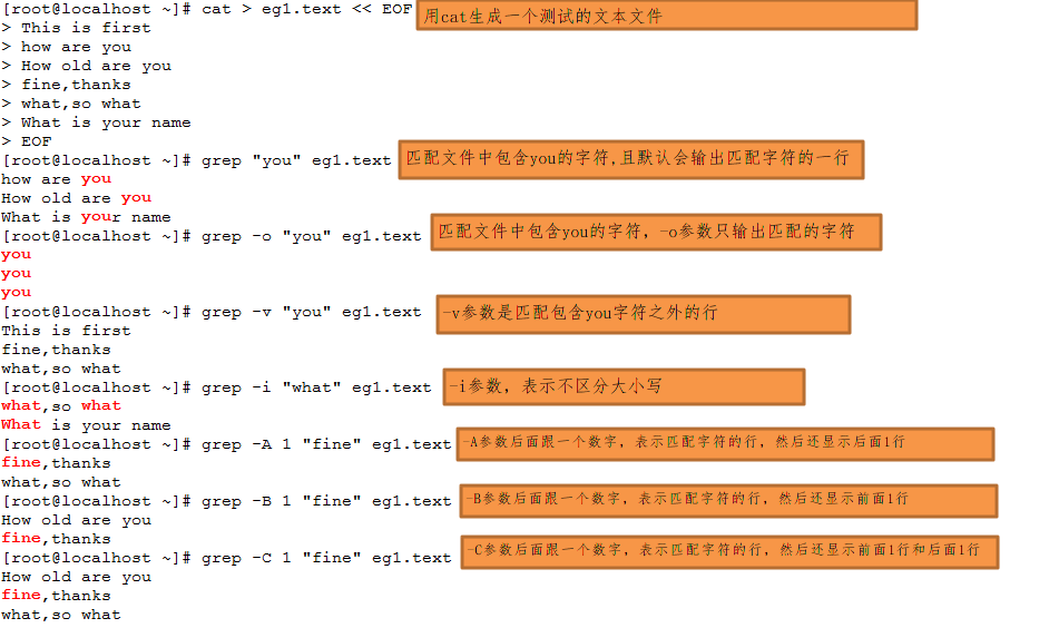 linux 文本處理工具之一grep命令詳解