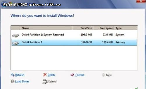 Win7安裝過程中無法分區以及分區無法格式化的解決方法