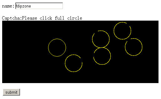 php實(shí)現(xiàn)的click captcha點(diǎn)擊驗(yàn)證碼類實(shí)例