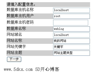 創(chuàng)建配置文件 用PHP寫(xiě)出自己的BLOG系統(tǒng) 2